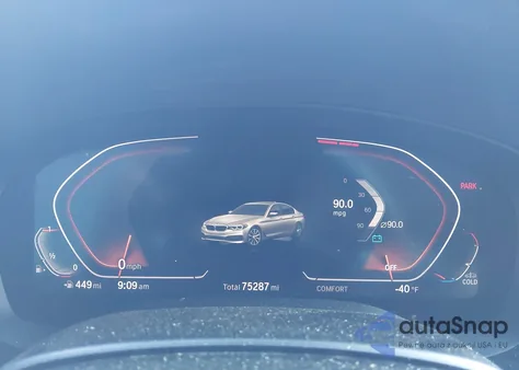 2020 BMW 5 Series 530I из США, поврежденный, VIN WBAJR3C07LWW63507